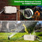 Flemoon Small Outdoor Electrical Box, IP55 Waterproof Extension Cord Cover - Image 3