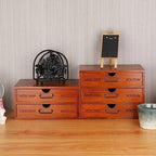 Small Wooden Drawers Wooden Box with Drawer Brown - Image 6