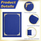 Fainne 120 Pack Certificate Holders Bulk, Diploma Covers, Royal Blue - Image 4