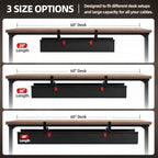 36 Inch Under Desk Cable Management Tray No Drill Desk Cord Management Organization, Large-Capacity Cable Organizer for Home and Office Work Accessories - Image 6