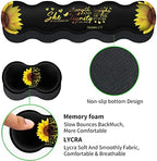 Gaming Black Mouse Pad + Keyboard Wrist Rest XL Large Mouse Mat Sunflower Christian Verse Proverbs 31-25 Extended Desk Pad Non-Slip Rubber Mice Pads Stitched Edges Pad (31.5x11.8 in) - Image 3