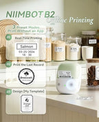 NIIMBOT B2 Label Maker Machine with Tape for Home Office, Green White - Image 2