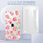 Case for 2026/2025/2024/2023 MacBook Air 15-inch Laptop Release M5 A3448 /M4 A3241 /M3 A3114 /M2 A2941, Stylish Protective Hard Shell Cover for MacBook Air 15.3 inch, Strawberries - Image 4