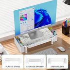 WALI Computer Monitor Stand with Storage and Pen Holder - Image 6