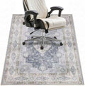 Office Chair Mat - for Hardwood Floors, Large Non-Slip Easy-Clean Floor Protection Blanket (Blue, “60 x 48in”) by Riveroy