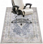 Office Chair Mat - for Hardwood Floors, Large Non-Slip Easy-Clean Floor Protection Blanket (Blue, “60 x 48in”) by Riveroy