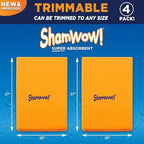 ShamWow Shammy Cloth 4-Pack, 20"x24", Super Absorbent Chamois Towel - Image 6