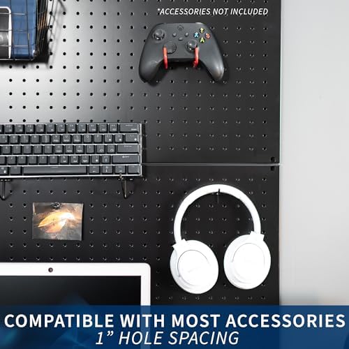 VIVO Steel Wall Mounted 48 x 32 inch Pegboard (3 Panels), Office Accessory Organizer, Horizontal or Vertical Magnetic Peg Board, Black, PP-WM48B - Image 5