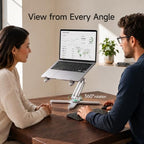 Model-X 3.0 Laptop Stand, Ladjustable Laptop Stand Desk, Ergonomic Laptop Stand Desk，360 Rotating Laptop Riser - Image 3