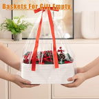 OIAHOMY 4 PACK 12L Storage Baskets for Organizing Storage Bins White - Image 5