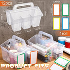 Maitys 12 Pcs Classroom Caddy Organizer with Handle, 4 Compartment - Image 2