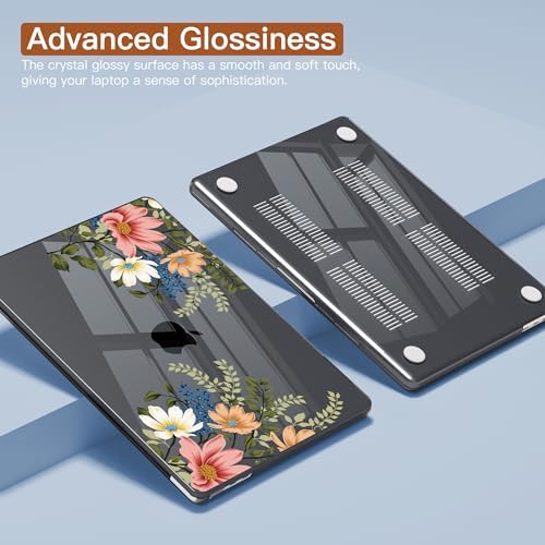CISSOOK for MacBook Air 15 inch Case 2026 2025 2024 2023 M5 M4 M3 M2 Floral - Image 3