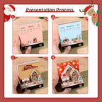 3D Calendar 2027,3D Desk Calendar 2027,Christmas Snow House Time Piece Calendar 2027,3D Memo Pad Creative Tear Away Weekly planner Carving Art Calendars Notepad,Christmas Gift,New Year's Gift,paper sculpture calendars (Christmas Snow House) - Image 6