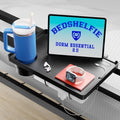 BedShelfie Bedside Shelf for Dorm Room - Dorm Essential 2.0, Black by BedShelfie