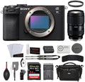 Sony a7C II Mirrorless Camera | Black Bundle with Tamron 28-75mm f/2.8 Di III VXD G2 Lens for Sony E + 64GB Card + UV Filter + Camera Case + Photo Starter Kit + Cleaning Cloth + Charger (7 Items) by Unknown