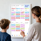 32" Smart Digital Calendar, Family Chore Chart & Photo Frame - Image 3