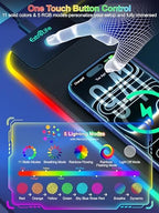 Mouse Pad with 15W Wireless Charging, RGB Gaming Desk Mat, 31.5"x11.8" - Image 3