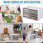 Colingmill 2 Pcs Notebook Classroom Paper Storage Organizer 19x12 Inch - Image 6