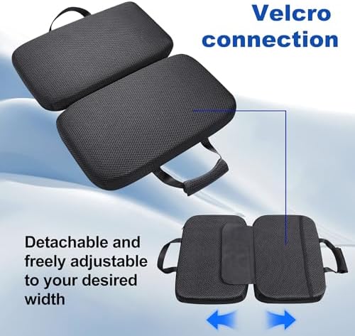 Cooling Gel Memory Foam Travel Stadium Airplane Seat Cushion （16"x14"x1.8"） - Image 4