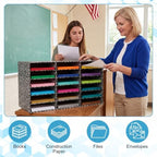 Fuutreo 2 Pcs Classroom Construction Paper Storage,Black White Composition - Image 6