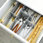 Blosssound 15 Pcs 5.12 Tall Drawer Divider Adjustable Drawer Organizer,Grey - Image 5