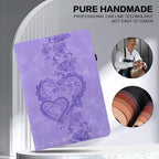 Case for All-New Amazon Kindle Fire HD 8 & 8 Plus Tablet(12th Generation/10th Generation, 2024/2022/2020 Release) 8", Embossed PU Leather Stand Case with with Pen Holder & Card Slots-Purple - Image 2