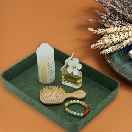 Welaxy 2pc Office desk drawer organizer tray letter-size file Forest Green - Image 2