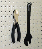 Wall Control Narrow Pegboard Rack 8in x 32in Gray Metal Pegboard Runner Tool Board - Image 6
