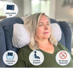 Recliner Pillow for Lumbar, Neck, and Cervical Support, Sleep, Couch, Office Chair, Headrest, Weighted, No Velcro Required (Slate Gray) - Image 4