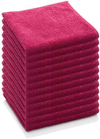 E-Cloth Microfiber Cloth, World's Leading Premium Microfiber Cleaning Cloth, Twice as Durable as Competition, 1 Year Guarantee, Ideal for Kitchen, Countertops, Sinks, and Bathrooms, Rose, 12 Pack by E-Cloth