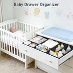DIMJ Drawer Organizer Clothes Storage - 26 Pack Baby Dresser Organizer for Nursery, Foldable Closet Drawer Organizer Bins for Bedroom Organization, Fabric Storage Dividers for Socks, Underwears, Bras - Image 3