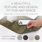 Nordik Felt Desk Mat - Large Felt Desk Pad - Timber Moss Green 35 x 17 in - Image 2