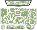 iCasso Desk Cover Mat, 4in1 Floral Large Mouse Pad with Wrist Rest by iCasso