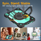 Case for iPad (A16) 11th/10th Generation 11/10.9 Inch 2025/2022, Ubearkk for iPad a16 case with Screen Protector, 360 Degree Rotating Stand Shoulder Strap Pencil Holder,Black Mint - Image 4