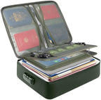 BALEINE Fireproof Document Box with Lock, Waterproof Fire Safe File Bag by BALEINE
