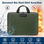 EXLIFBAG Fireproof Document Box with Lock, 13 Pocket Accordion File Folder - Image 2