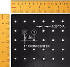 Azar Displays, 700508-BLK, Rotating Pegboard Display, Revolving Jewelry Organizer Stand, Retail Display for Accessories, Trade Show Booth Stand, Craft Shows, Counter Peg Board, Black, 8" x 20" - Image 5