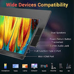 KYY Portable Monitor 15.6'' FHD 1080P USB C HDMI Gaming Monitor (Pack of 2) - Image 3
