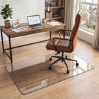 30"x48" Tempered Glass Office Chair Mat for Carpet & Hardwood Floor by Unknown