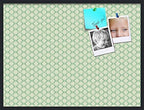 PinPix 40x30 inch Cork Bulletin Board. This Decorative Framed Pin Board Comes with Diamond Pattern in Green Design and Satin Black. Ideal for Home, Office Decor or School (PinPix-586) by PinPixBulletinBoards