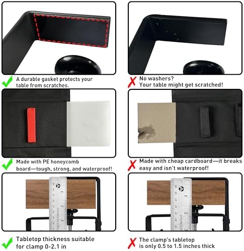 No Drill Under Desk Cable Management Tray, 28" Desk Cable Organizer - Image 4