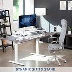 VIVO White 48 in Standing Desk Converter, DESK-V048VW - Image 4