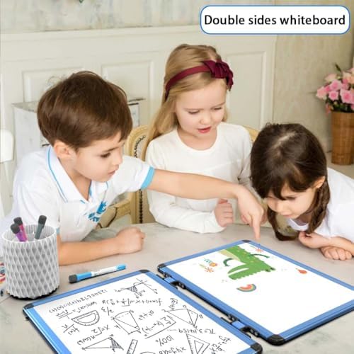 4 Sided Foldable Whiteboards Calendar, 17"x13" Desktop Whiteboard, Integrating with Monthly and Weekly Planner, Multi-Functional Whiteboard Suitable for Home, School and Office. - Image 6