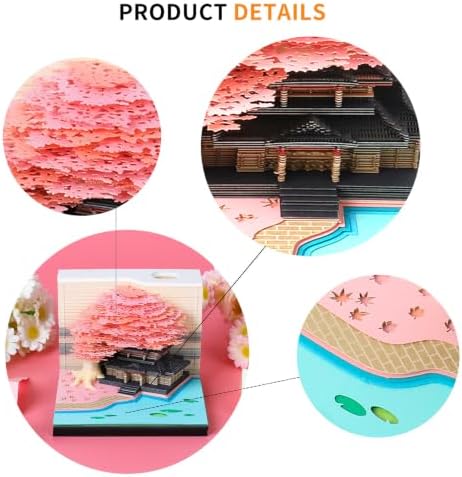 2027 3D Paper Carving Desk Calendar With LED Light - Image 5