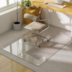 GLSLAND 54"x32" Tempered Glass Chair Mat， Office Chair Mat for Carpet by GLSLAND