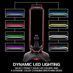 ENHANCE PC Gaming Headset Stand with Mouse Bungee - RGB Headphone Holder, 2 USB Ports, 7 LED Color Modes, Compatible with Desktops, Keyboards, Headphones - Image 4