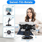 AboveTEK Retail Kiosk iPad Stand, 360° Rotating Commercial POS Tablet Stand, Fits 6"-13" (Screens) iPad mini Pro-Business Swivel Tablet Holder, for Store Office Reception Kitchen Desktop (Black) - Image 4