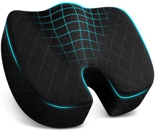 TushGuard Seat Cushion, Memory Foam Office Chair Cushion - Grey, XXX-Large by TushGuardSeatCushonsPillows