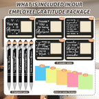 Kosiz 10 Set Wooden Sticky Note Holder Kit, Classic, Black - Image 3