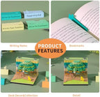 3D Memo Pad, 3D Calendar 2027, Time Piece Calendar, Tear-Off Calendars 2027, 3D Paper Carving Art Memo Pad, Art Carving Sticky Notes for Office Home Gifts Ornaments (Cherry Blossoms - Pink) - Image 5